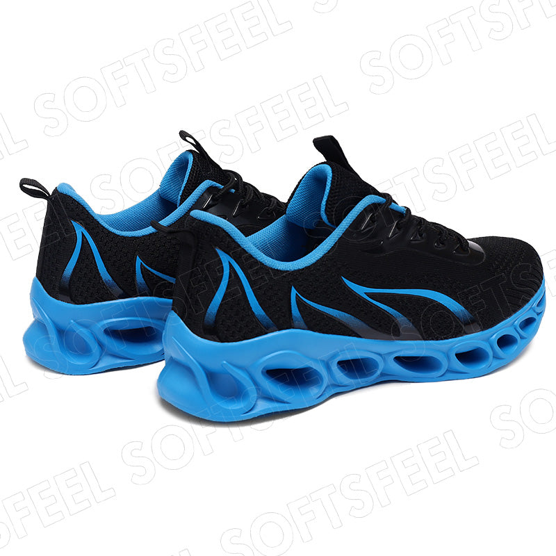 Softsfeel Women's Relieve Foot Pain Perfect Walking Shoes - Black Blue