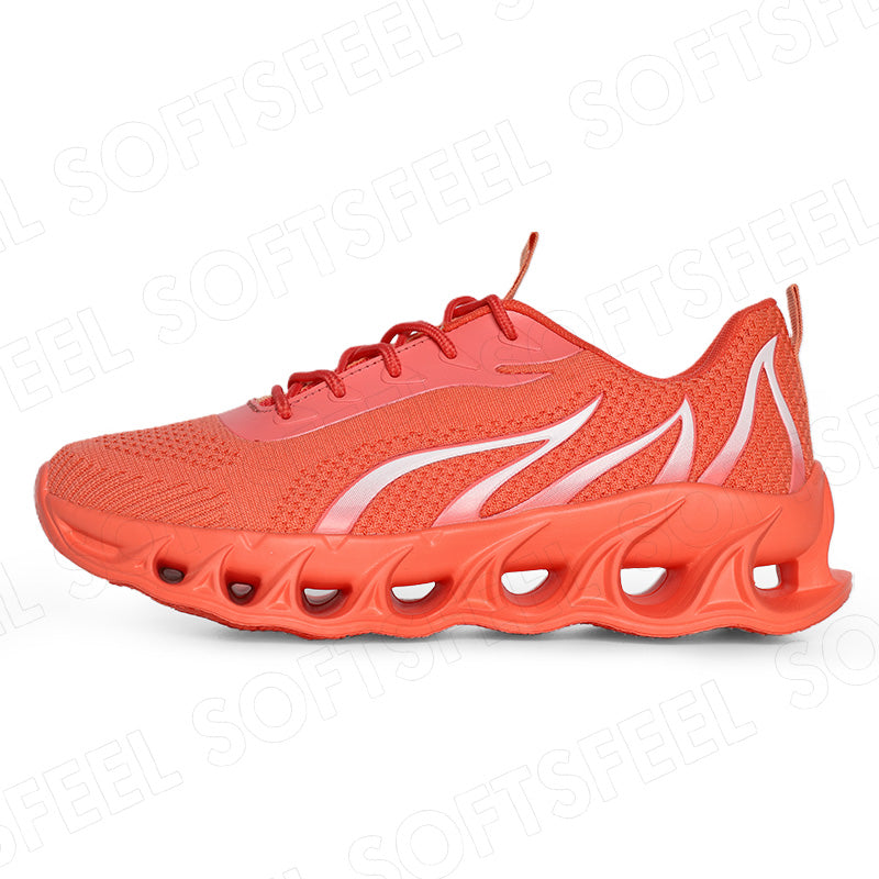 Softsfeel Men's Relieve Foot Pain Perfect Walking Shoes - Orange