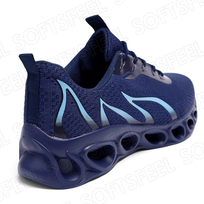 Softsfeel Men's Relieve Foot Pain Perfect Walking Shoes - Dark Blue