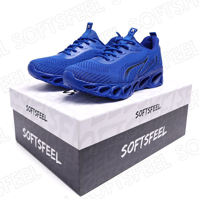 Softsfeel Women's Relieve Foot Pain Perfect Walking Shoes - Blue