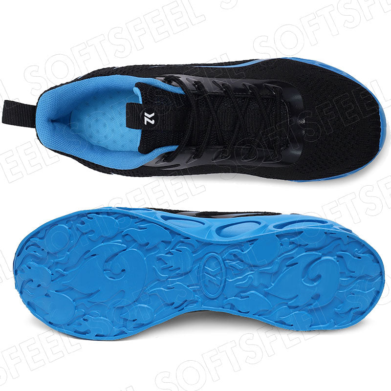 Softsfeel Women's Relieve Foot Pain Perfect Walking Shoes - Black Blue