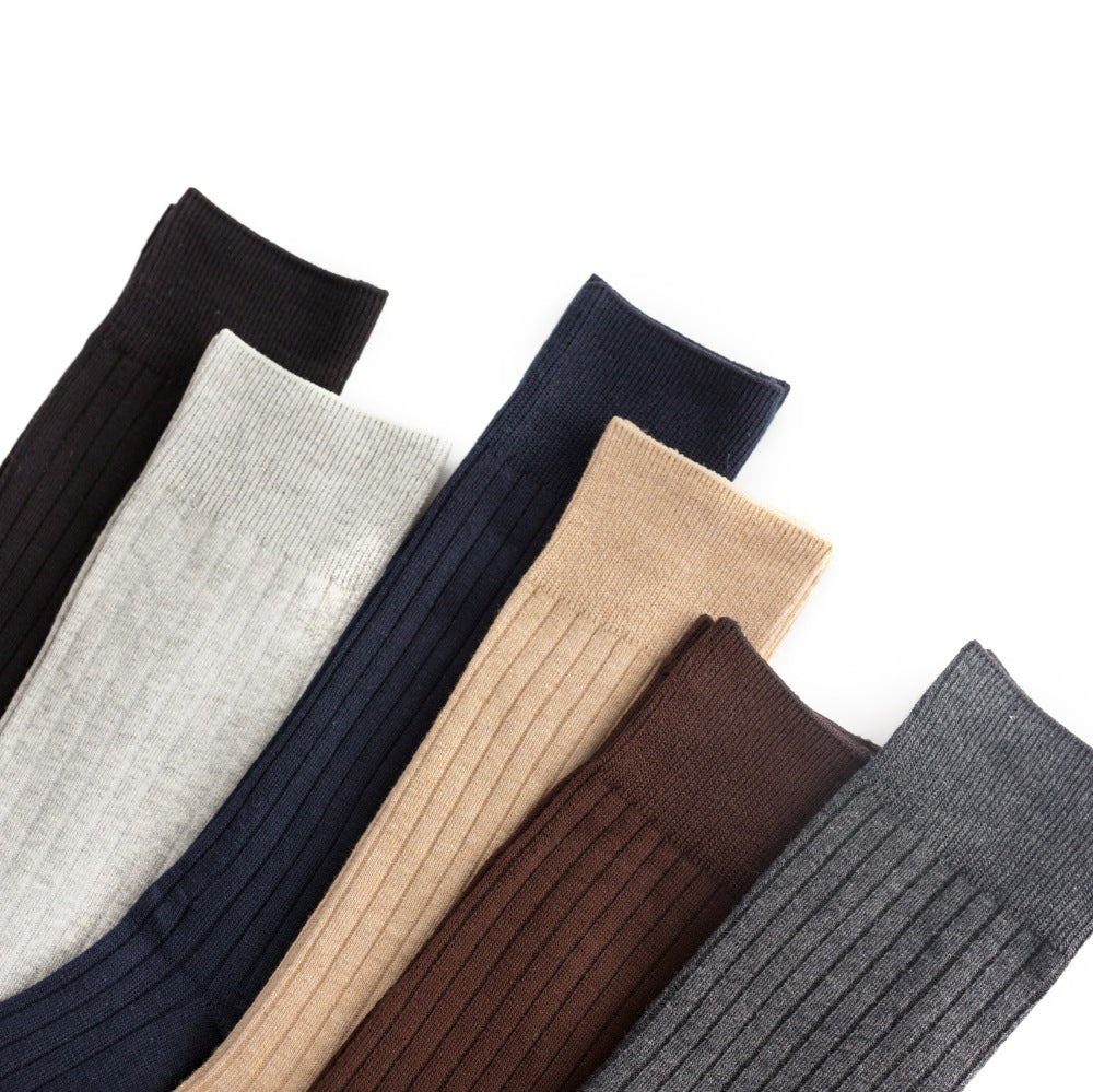 Men's Vertical Stripe Socks, 3-Pack Bundle