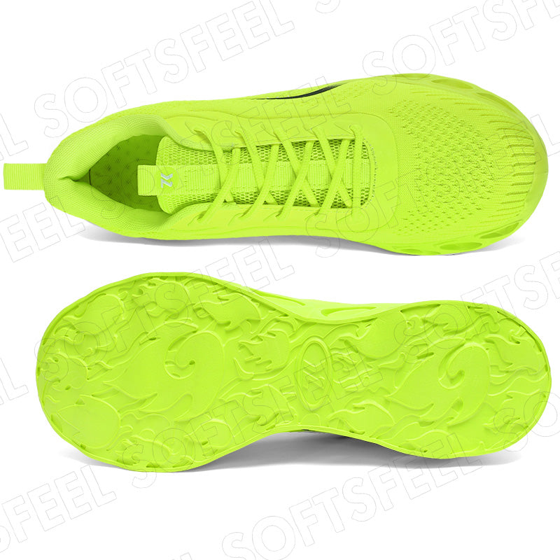 Softsfeel Men's Relieve Foot Pain Perfect Walking Shoes - Fluorescent Green