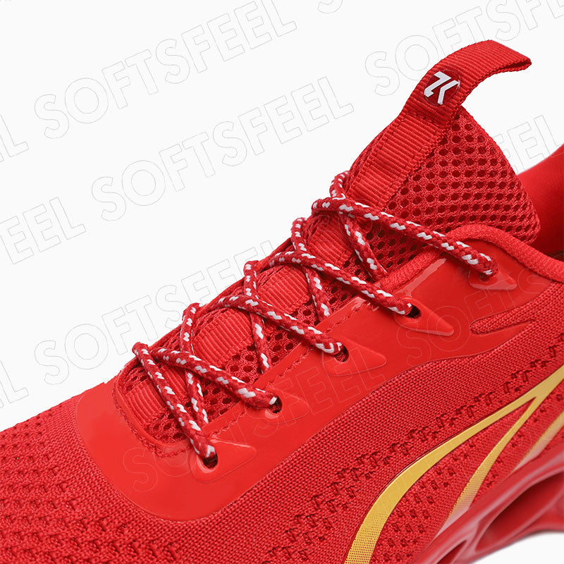 Softsfeel Men's Relieve Foot Pain Perfect Walking Shoes - Red