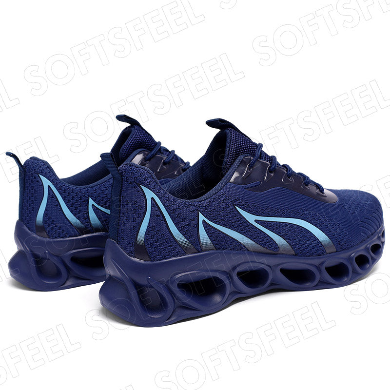 Softsfeel Men's Relieve Foot Pain Perfect Walking Shoes - Dark Blue