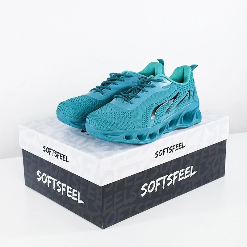 Softsfeel Men's Relieve Foot Pain Perfect Walking Shoes - Lake Blue