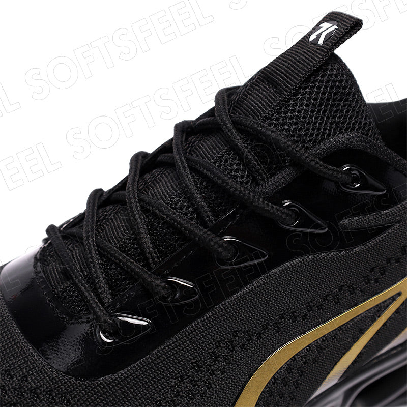 Softsfeel Women's Relieve Foot Pain Perfect Walking Shoes - Black Gold