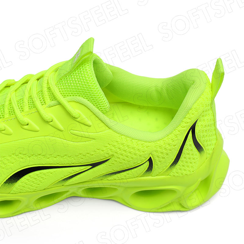 Softsfeel Men's Relieve Foot Pain Perfect Walking Shoes - Fluorescent Green