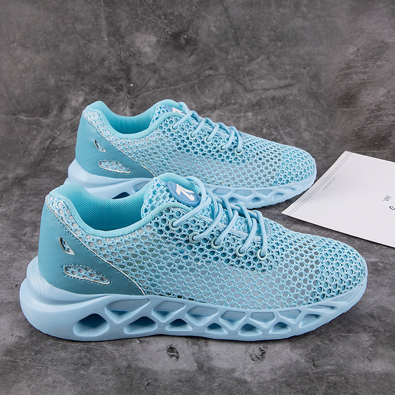 Softsfeel Cool Men's Relieve Foot Pain Perfect Walking Shoes-Sky Blue