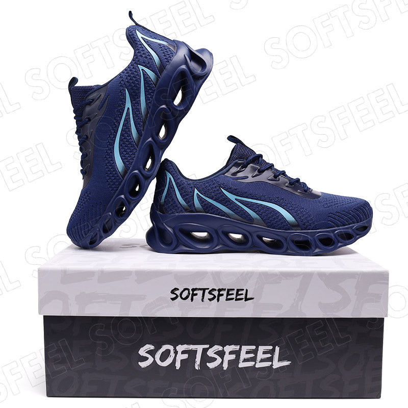 Softsfeel Women's Relieve Foot Pain Perfect Walking Shoes - Dark Blue