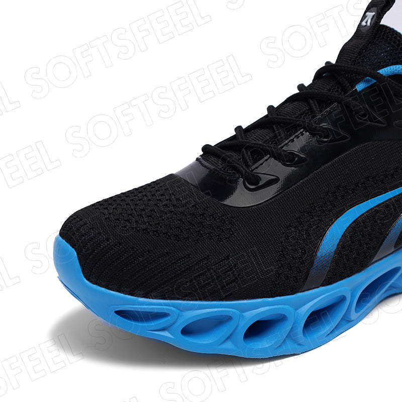 Softsfeel Women's Relieve Foot Pain Perfect Walking Shoes - Black Blue