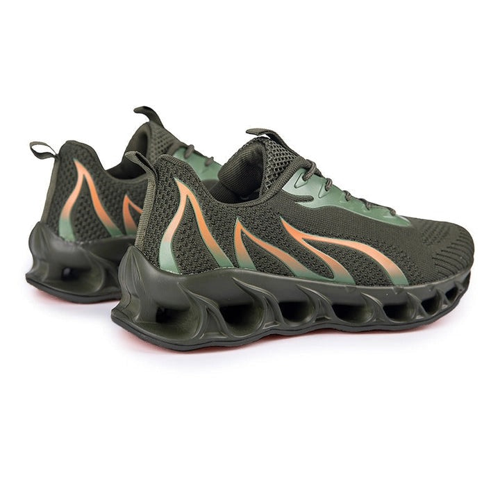 Softsfeel Men's Relieve Foot Pain Perfect Walking Shoes - Army Green