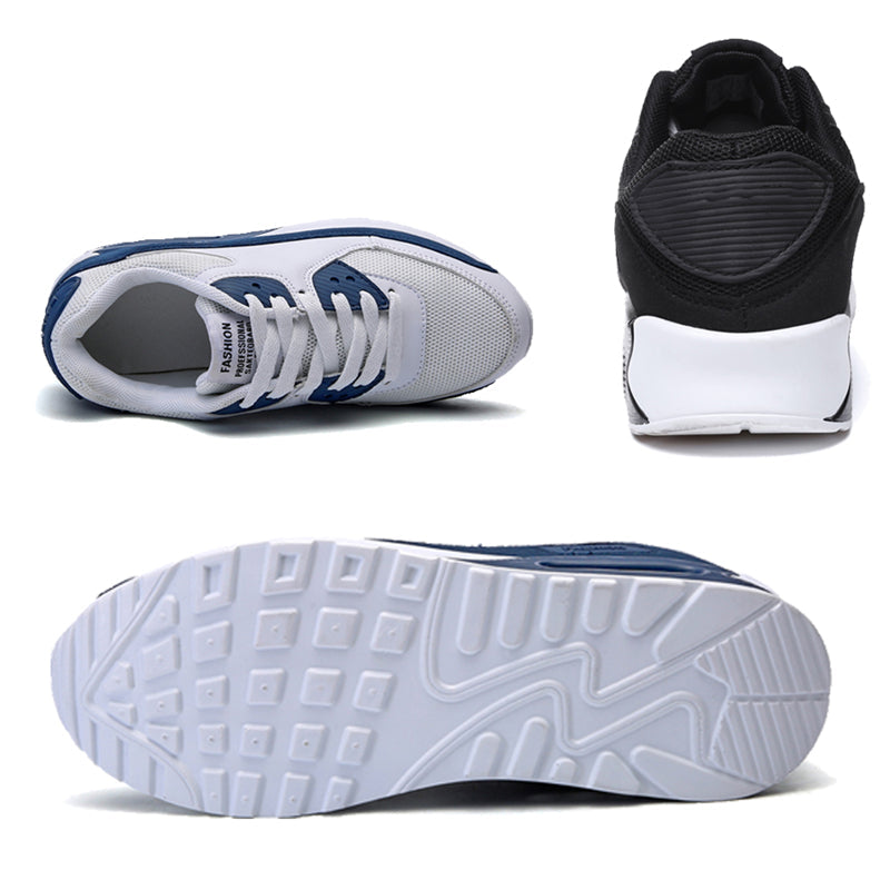 Men‘s Air Booster Walking Shoes White&Blue