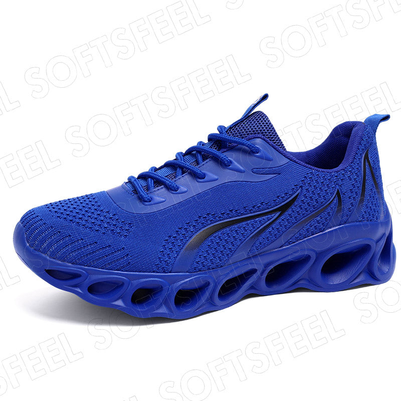 Softsfeel Men's Relieve Foot Pain Perfect Walking Shoes - Blue