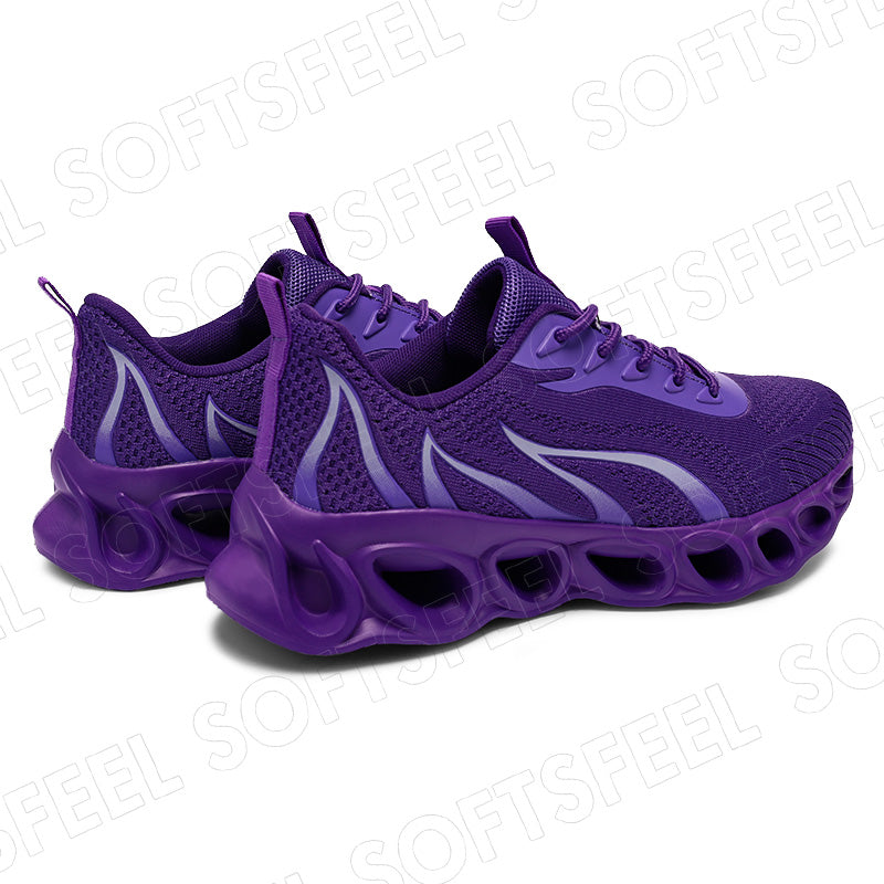 Softsfeel Men's Relieve Foot Pain Perfect Walking Shoes - Purple