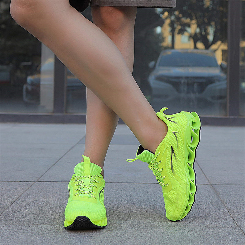 Softsfeel Women's Relieve Foot Pain Perfect Walking Shoes - Fluorescent Green
