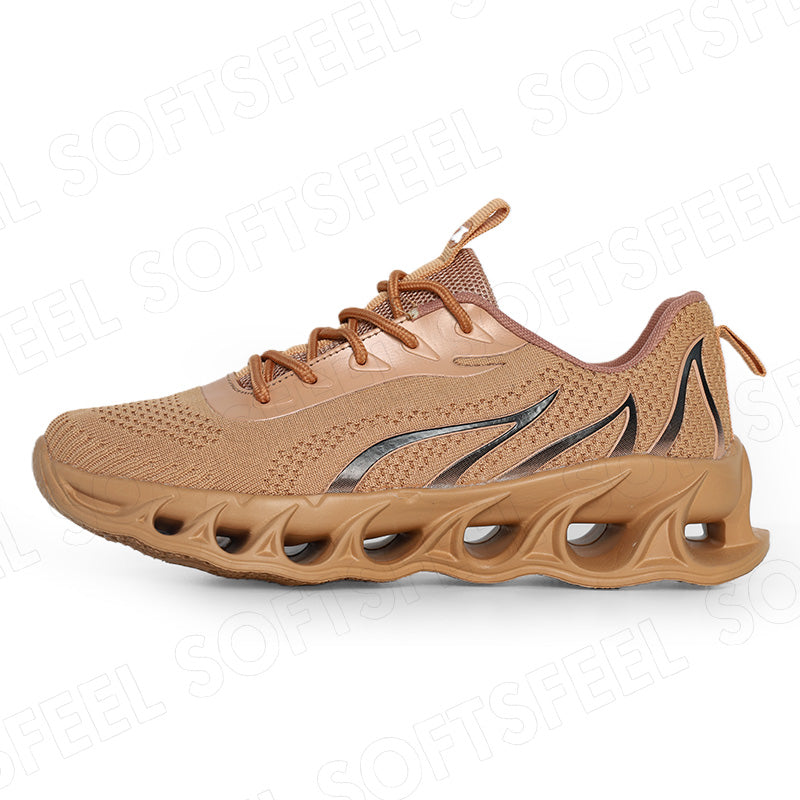 Softsfeel Men's Relieve Foot Pain Perfect Walking Shoes - Brown