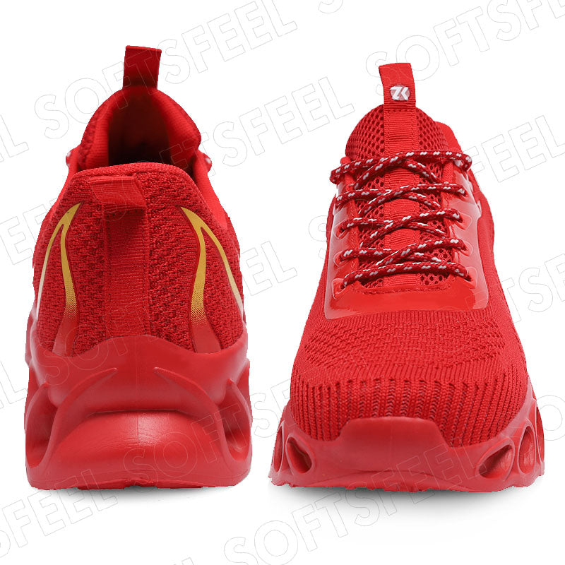 Softsfeel Men's Relieve Foot Pain Perfect Walking Shoes - Red