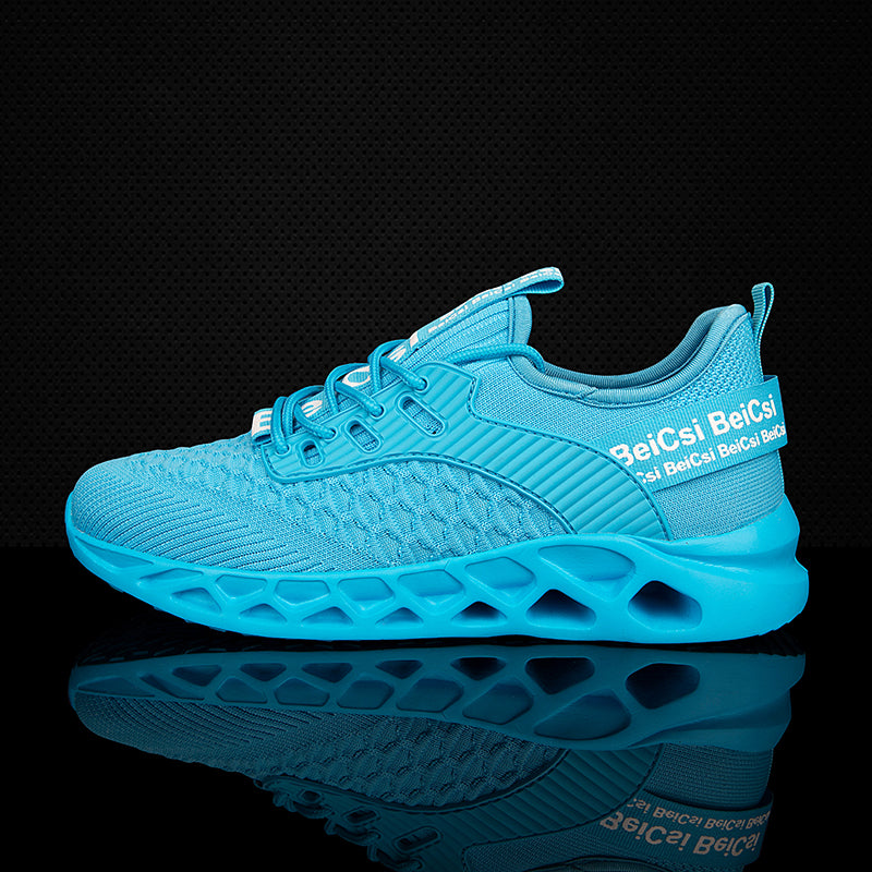 Softsfeel Men's Relieve Foot Pain Perfect Walking Shoes - Lake Blue