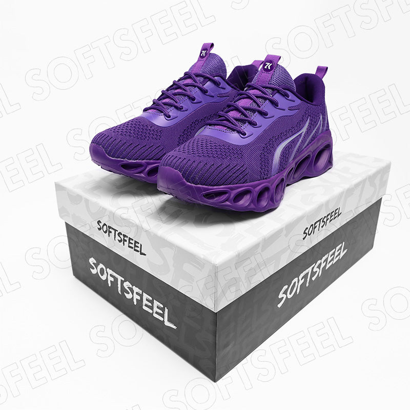 Softsfeel Men's Relieve Foot Pain Perfect Walking Shoes - Purple