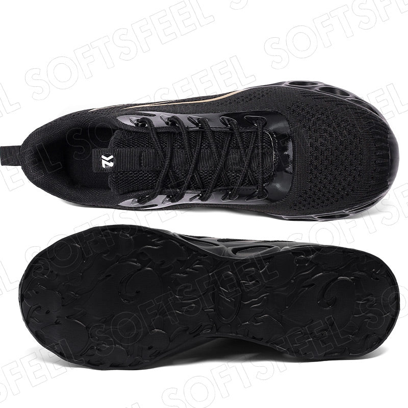 Softsfeel Women's Relieve Foot Pain Perfect Walking Shoes - Black Gold