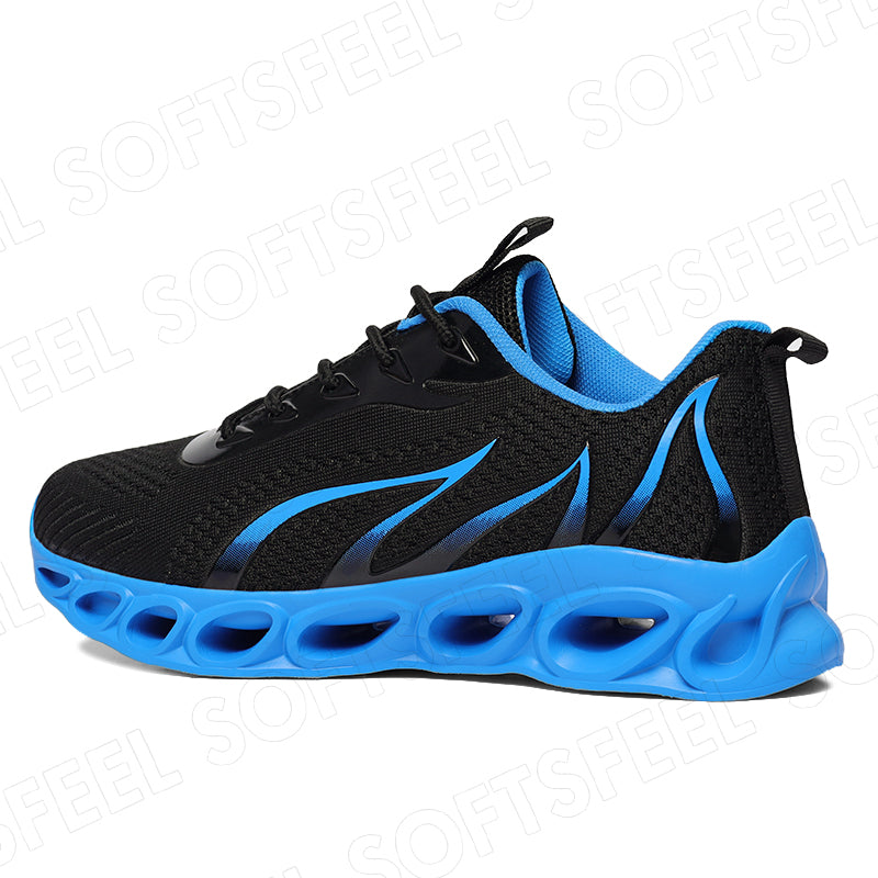 Softsfeel Women's Relieve Foot Pain Perfect Walking Shoes - Black Blue