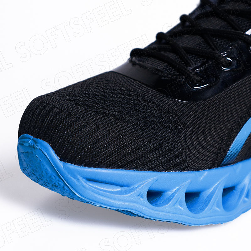 Softsfeel Women's Winter Relieve Foot Pain Perfect Walking Shoes - Black Blue