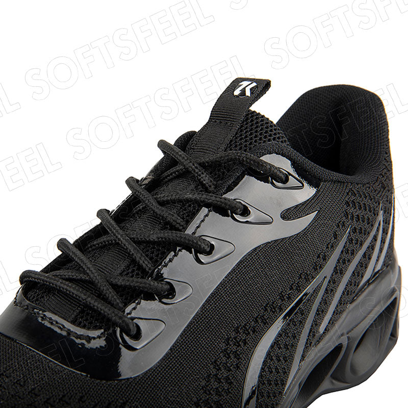 Softsfeel Men's Relieve Foot Pain Perfect Walking Shoes - Black