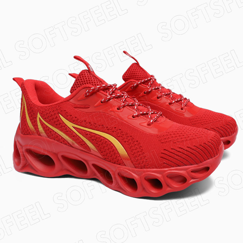 Softsfeel Women's Relieve Foot Pain Perfect Walking Shoes - Red