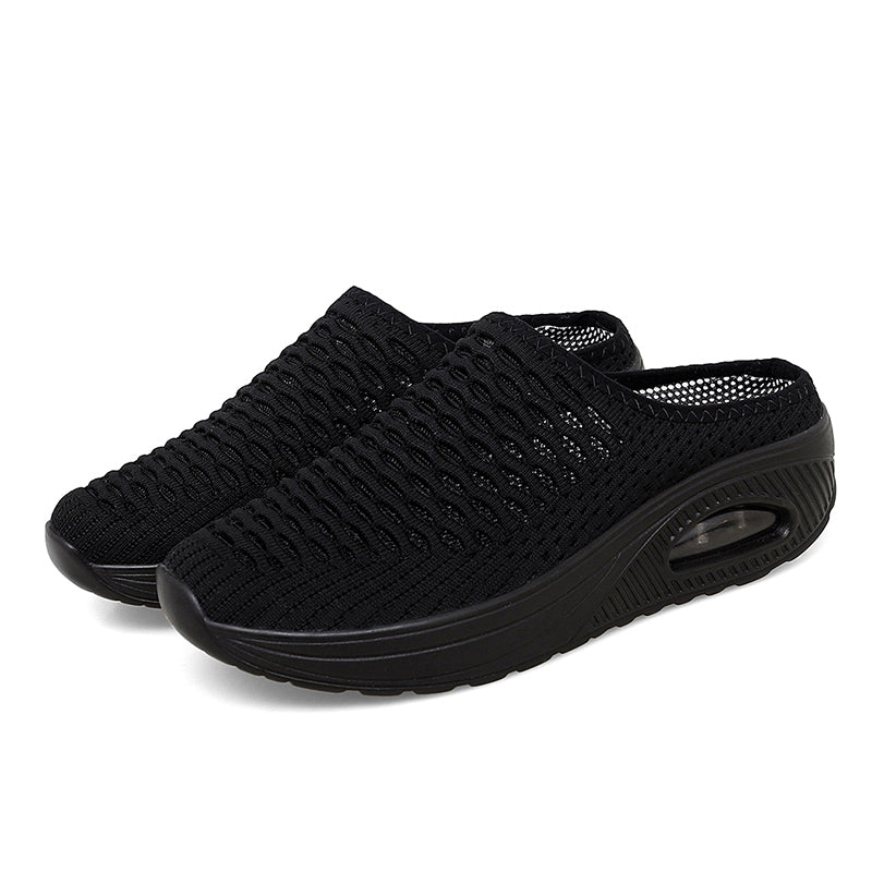 Softsfeel Women's Relieve Foot Pain Perfect Walking Sandals - Black