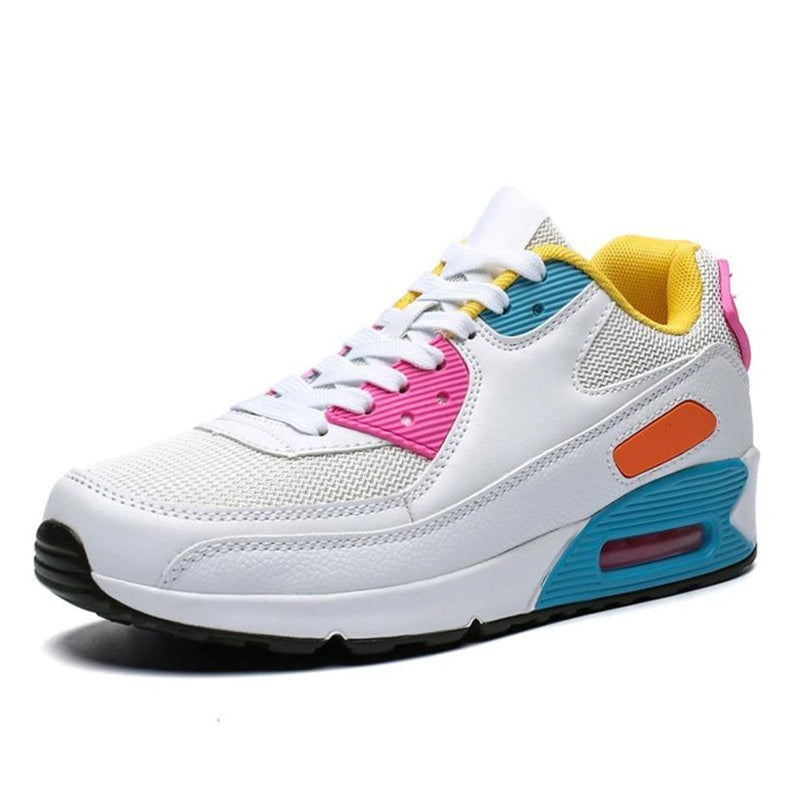 Women‘s Air Booster Walking Shoes White&Pink