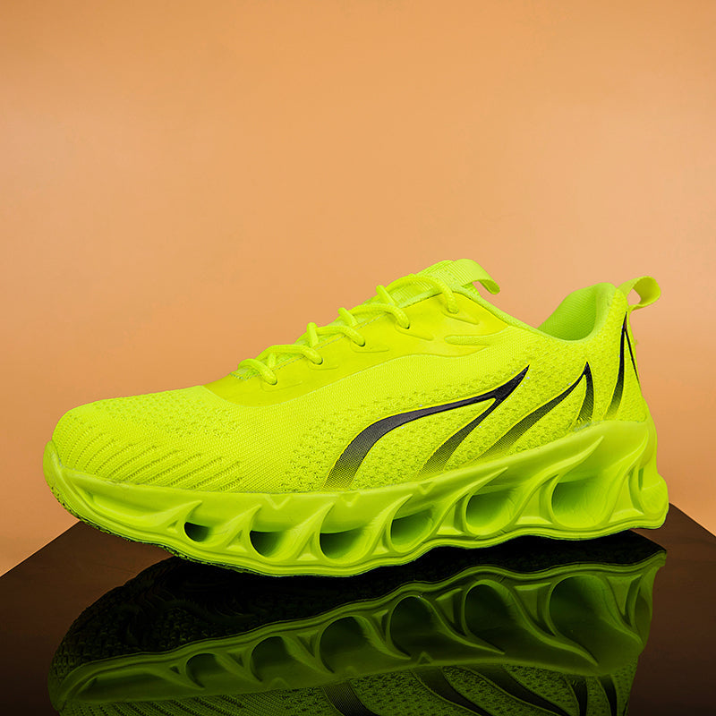 Softsfeel Women's Relieve Foot Pain Perfect Walking Shoes - Fluorescent Green