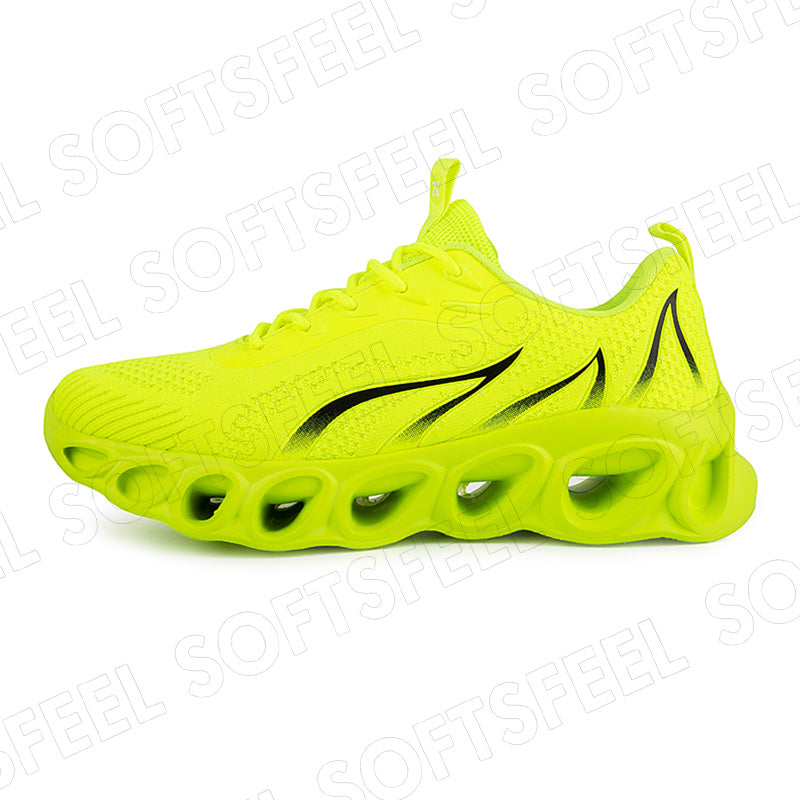 Softsfeel Men's Relieve Foot Pain Perfect Walking Shoes - Fluorescent Green