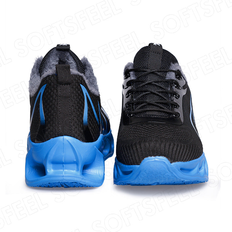Softsfeel Women's Winter Relieve Foot Pain Perfect Walking Shoes - Black Blue