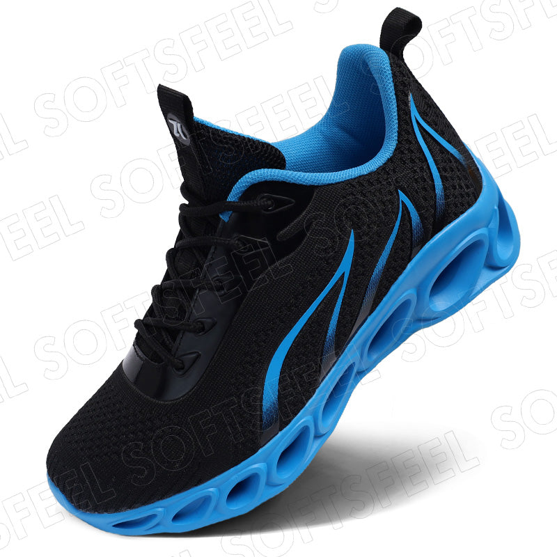 Softsfeel Women's Relieve Foot Pain Perfect Walking Shoes - Black Blue