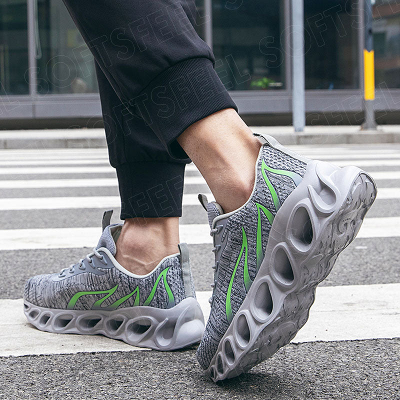 Softsfeel Men's Relieve Foot Pain Perfect Walking Shoes - Gray