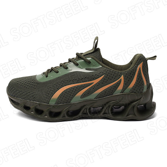 Softsfeel Men's Relieve Foot Pain Perfect Walking Shoes - Army Green