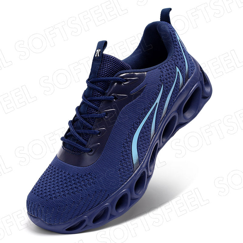 Softsfeel Men's Relieve Foot Pain Perfect Walking Shoes - Dark Blue