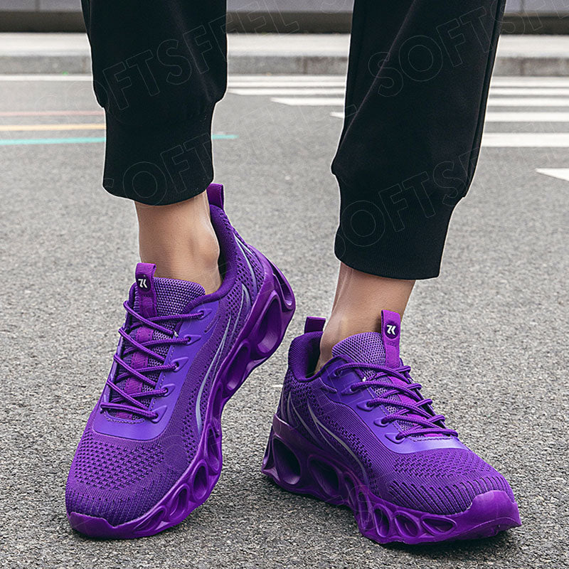 Softsfeel Women's Relieve Foot Pain Perfect Walking Shoes - Purple