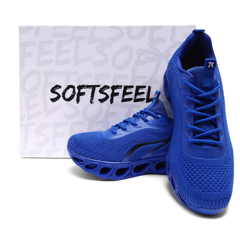 Softsfeel Women's Relieve Foot Pain Perfect Walking Shoes - Blue