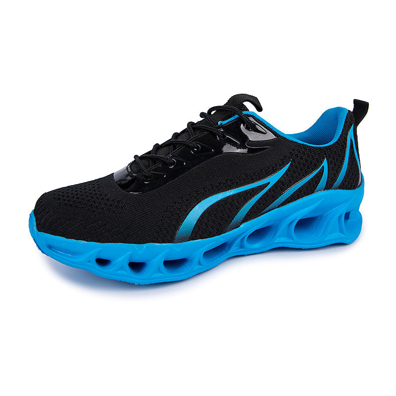 Softsfeel Men's Relieve Foot Pain Perfect Walking Shoes - Black Blue