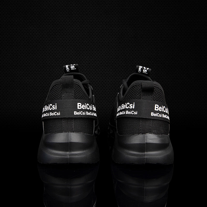 Softsfeel Men's Relieve Foot Pain Perfect Walking Shoes - Black
