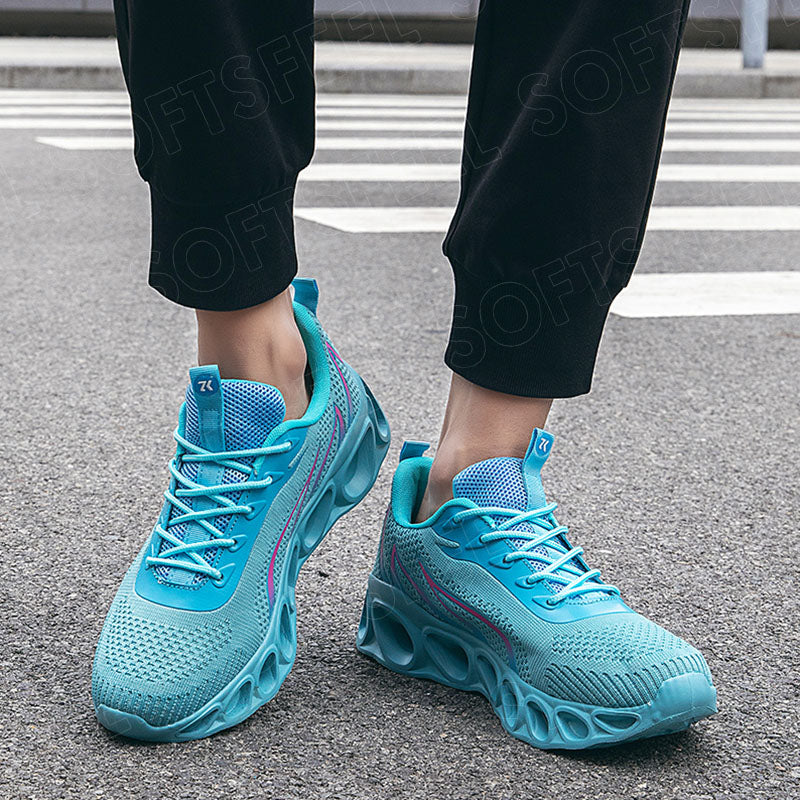 Softsfeel Women's Relieve Foot Pain Perfect Walking Shoes - Sky Blue
