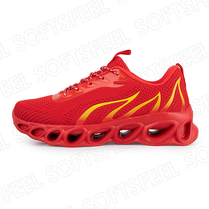Softsfeel Men's Relieve Foot Pain Perfect Walking Shoes - Red
