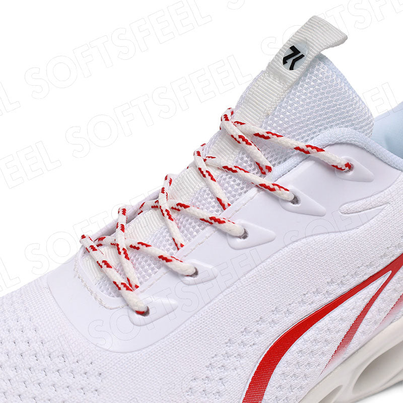 Softsfeel Men's Relieve Foot Pain Perfect Walking Shoes - White