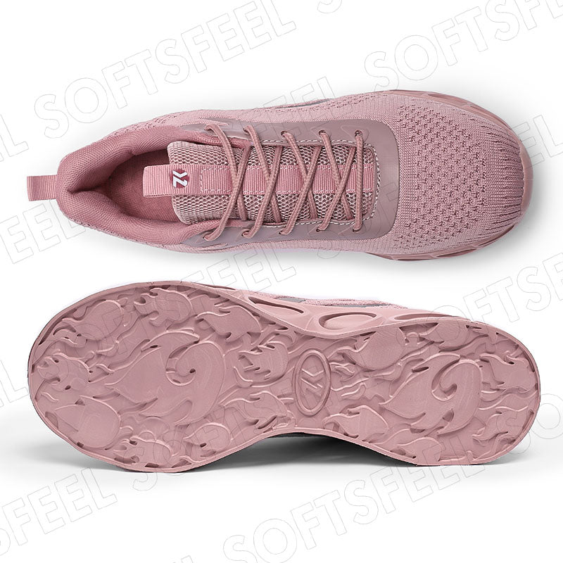 Softsfeel Women's Relieve Foot Pain Perfect Walking Shoes - Pink Black