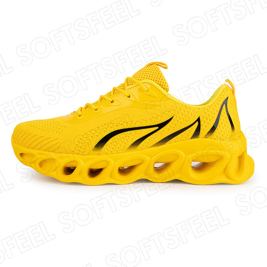 Softsfeel Women's Relieve Foot Pain Perfect Walking Shoes - Yellow