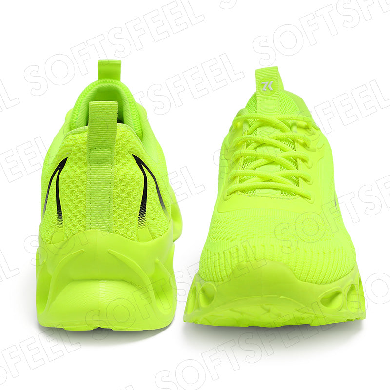 Softsfeel Men's Relieve Foot Pain Perfect Walking Shoes - Fluorescent Green