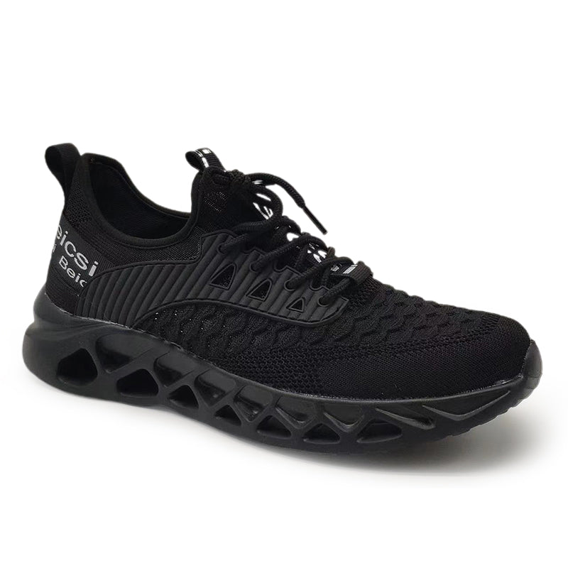Softsfeel Men's Relieve Foot Pain Perfect Walking Shoes - Black