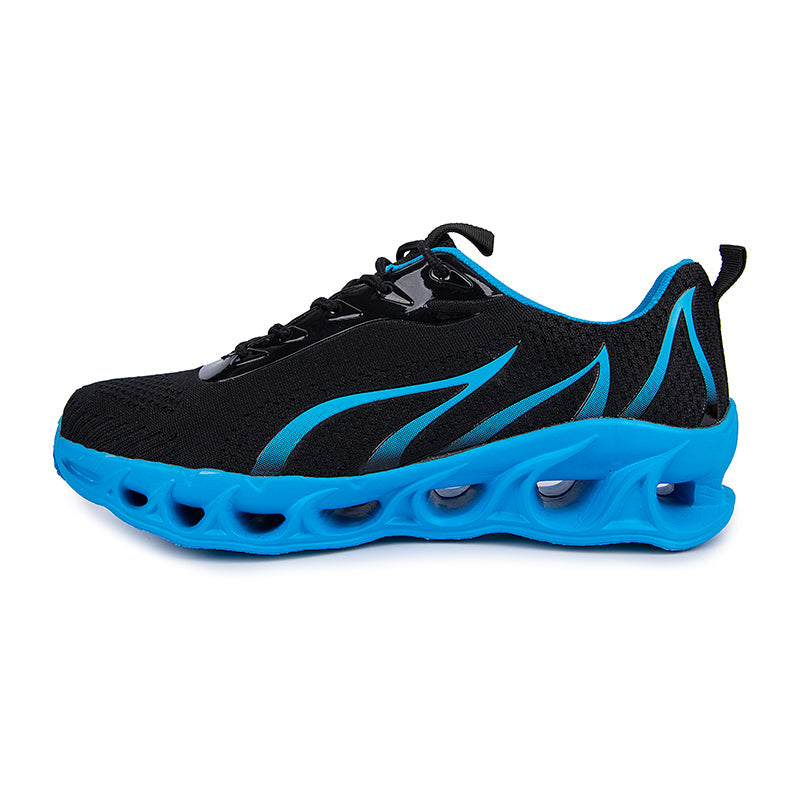 Softsfeel Men's Relieve Foot Pain Perfect Walking Shoes - Black Blue